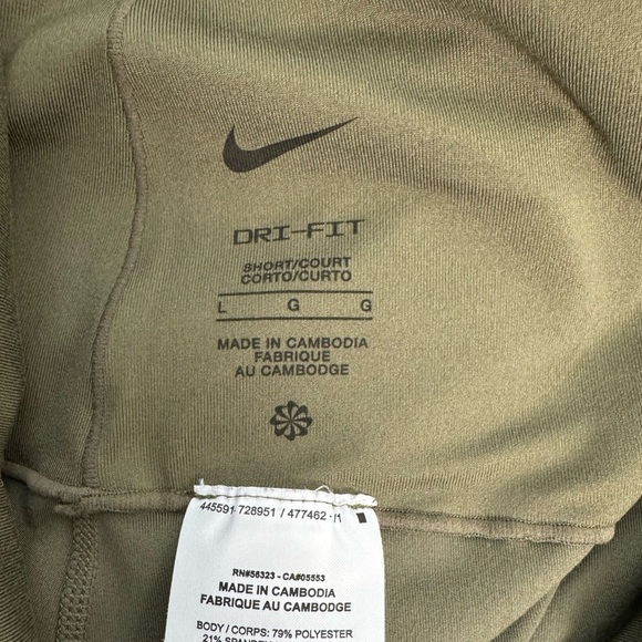 Nike One Women's High-Waisted Leggings (Maternity) in Olive Green Size Large/LP - Picture 10 of 12